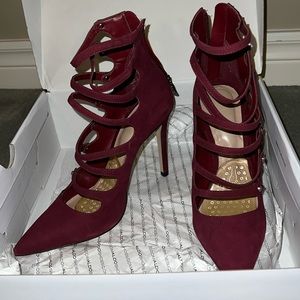 Burgundy heels
